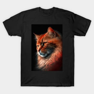 Serious Cat portrait T-Shirt